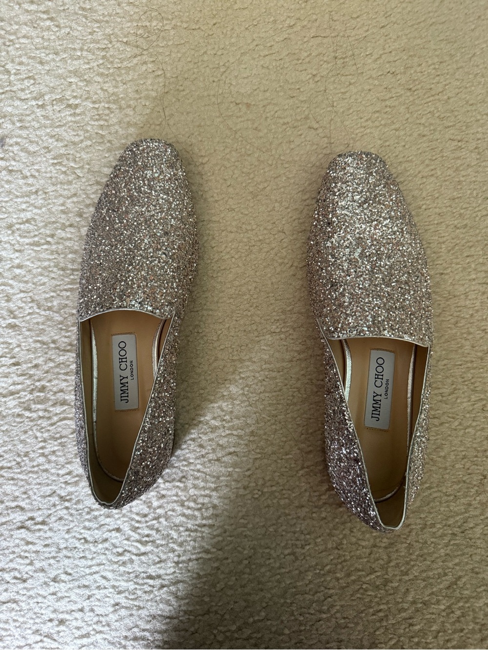 Jimmy Choo Glitter loafers size 38